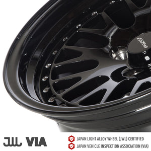 Circuit Performance CP21 Full Gloss Black 4x100 | 15x8 | +25mm / 5.48