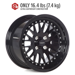Circuit Performance CP21 Full Gloss Black 4x100 | 15x8 | +25mm / 5.48