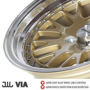Circuit Performance CP21 Gloss Gold 4x100 | 15x8 | +25mm / 5.48