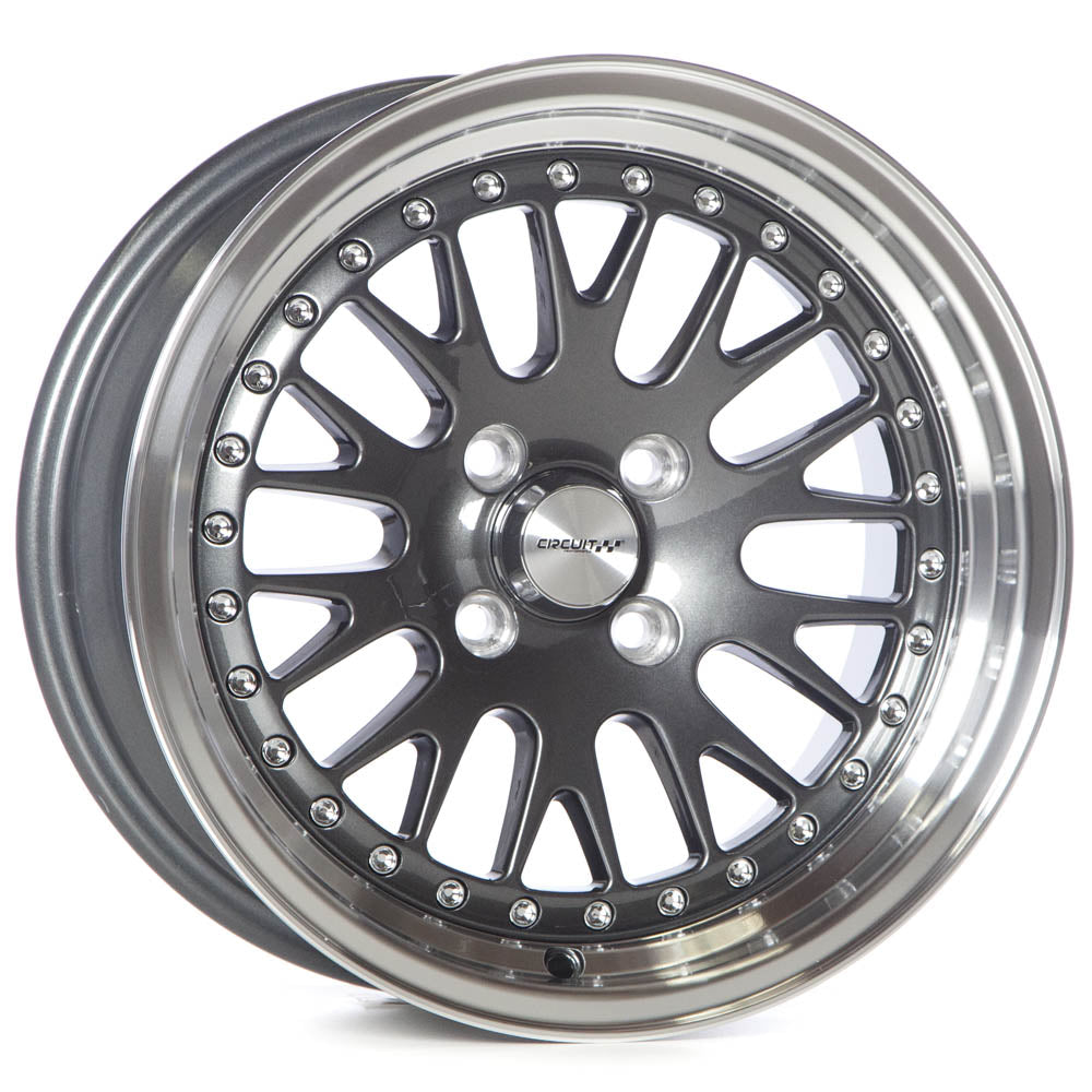 Circuit Performance CP21 Gloss Gunmetal 4x100 | 15x8 | +25mm / 5.48