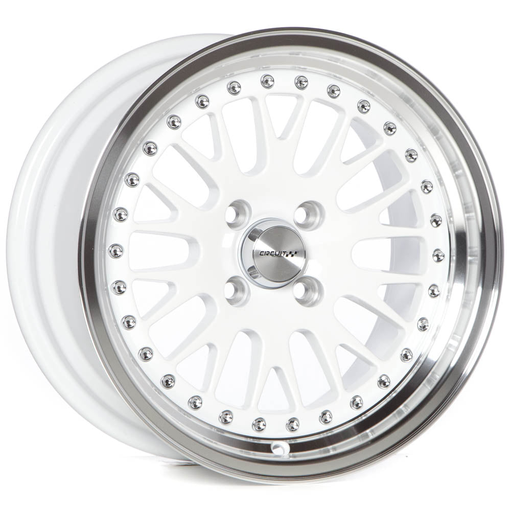 Circuit Performance CP21 Gloss White 4x100 | 15x8 | +25mm / 5.48