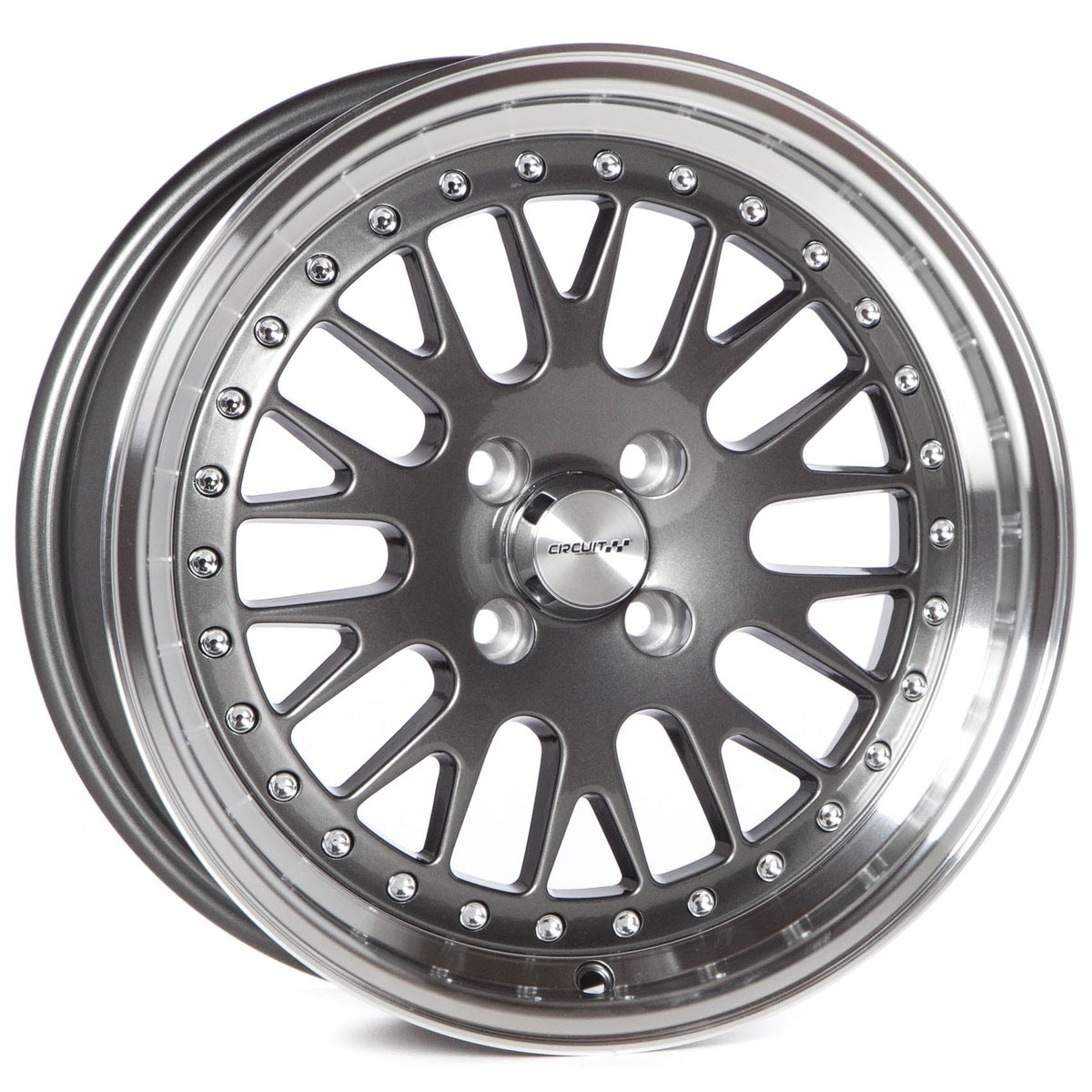 Circuit Performance CP21 Gloss Gunmetal 4x100 | 16x7 | +25mm / 4.98
