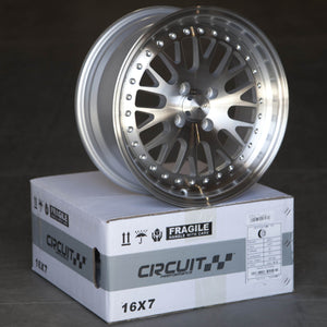 Circuit Performance CP21 Silver/Machined 4x100 | 16x7 | +25mm / 4.98