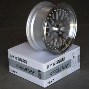 Circuit Performance CP21 Silver/Machined 4x100 | 16x7 | +25mm / 4.98