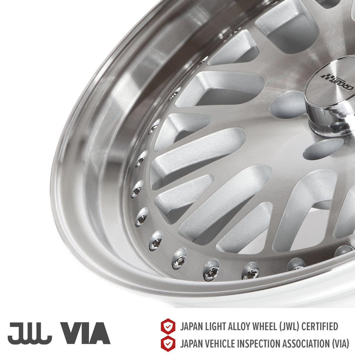 Circuit Performance CP21 Silver/Machined 4x100 | 16x7 | +25mm / 4.98