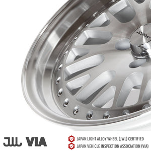 Circuit Performance CP21 Silver/Machined 4x100 | 16x7 | +25mm / 4.98