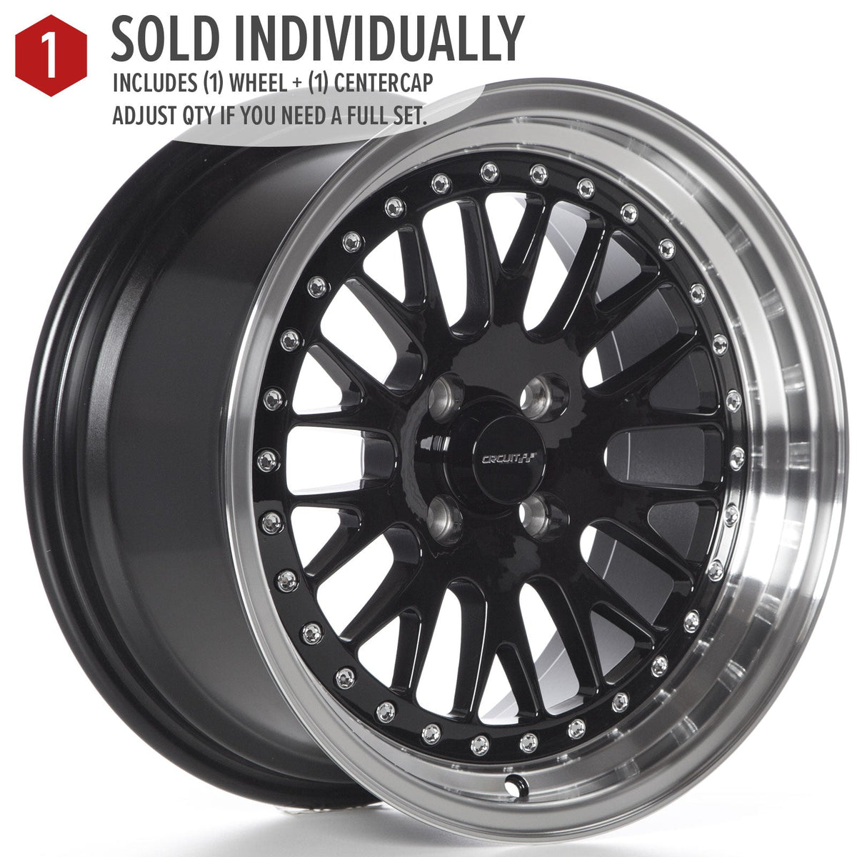 Circuit Performance CP21 Gloss Black ML 5x114.3 | 16x8 | +25mm / 5.48