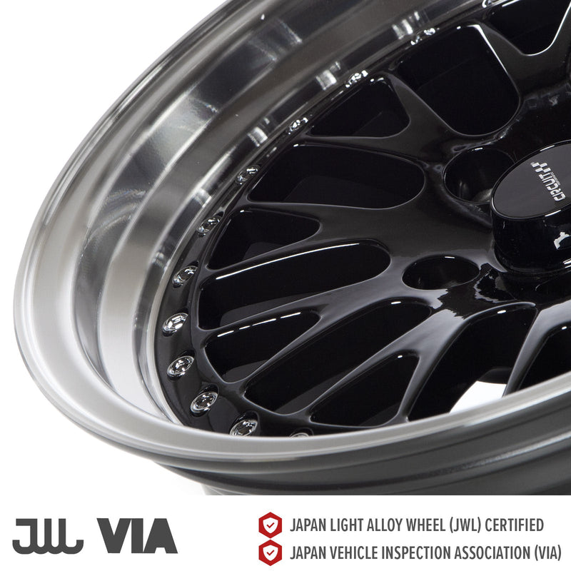 Circuit Performance CP21 Gloss Black ML 4x100 | 16x8 | +25mm / 5.48
