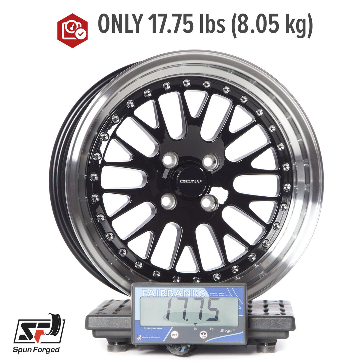 Circuit Performance CP21 Gloss Black ML 5x114.3 | 16x8 | +25mm / 5.48