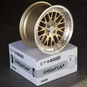 Circuit Performance CP21 Gloss Gold 4x100 | 16x8 | +25mm / 5.48