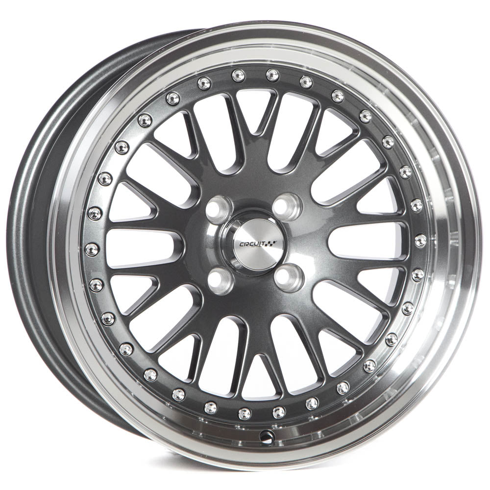 Circuit Performance CP21 Gloss Gunmetal 4x100 | 16x8 | +25mm / 5.48