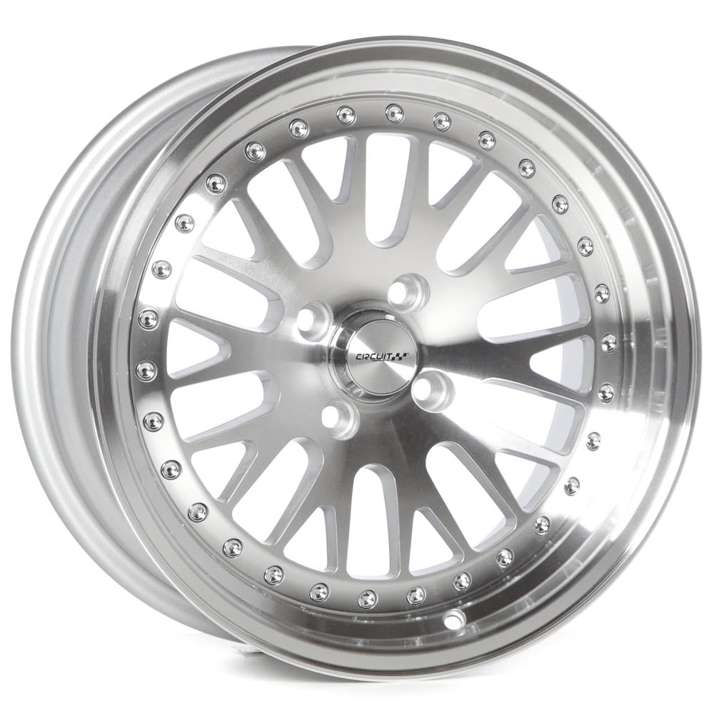 Circuit Performance CP21 Silver/Machined 4x100 | 16x8 | +25mm / 5.48