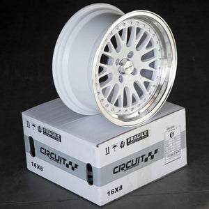 Circuit Performance CP21 Gloss White 4x100 | 16x8 | +25mm / 5.48