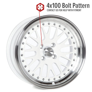Circuit Performance CP21 Gloss White 4x100 | 16x8 | +25mm / 5.48