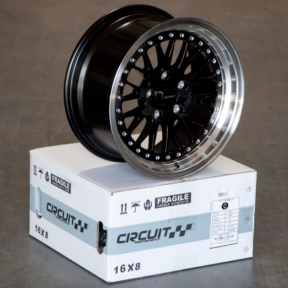 Circuit Performance CP21 Gloss Black ML 5x114.3 | 16x8 | +25mm / 5.48