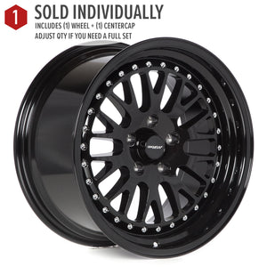Circuit Performance CP21 Full Gloss Black 5x114.3 | 17x9 | +20mm / 5.79