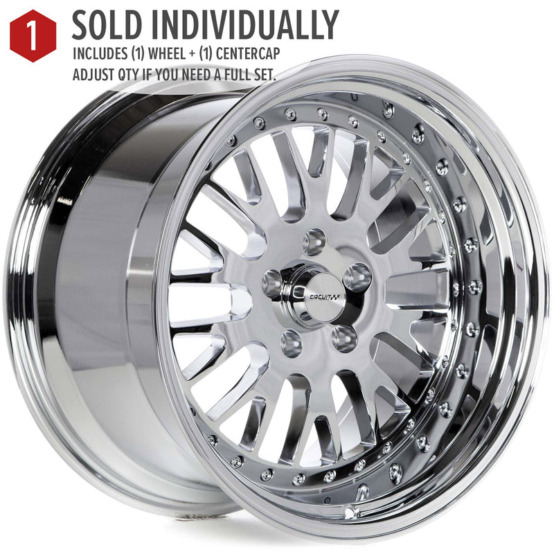 Circuit Performance CP21 Triple Chrome Plated 5x114.3 | 18x11 | +20mm / 6.79