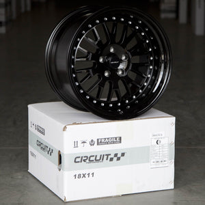 Circuit Performance CP21 Full Gloss Black 5x114.3 | 18x11 | +20mm / 6.79