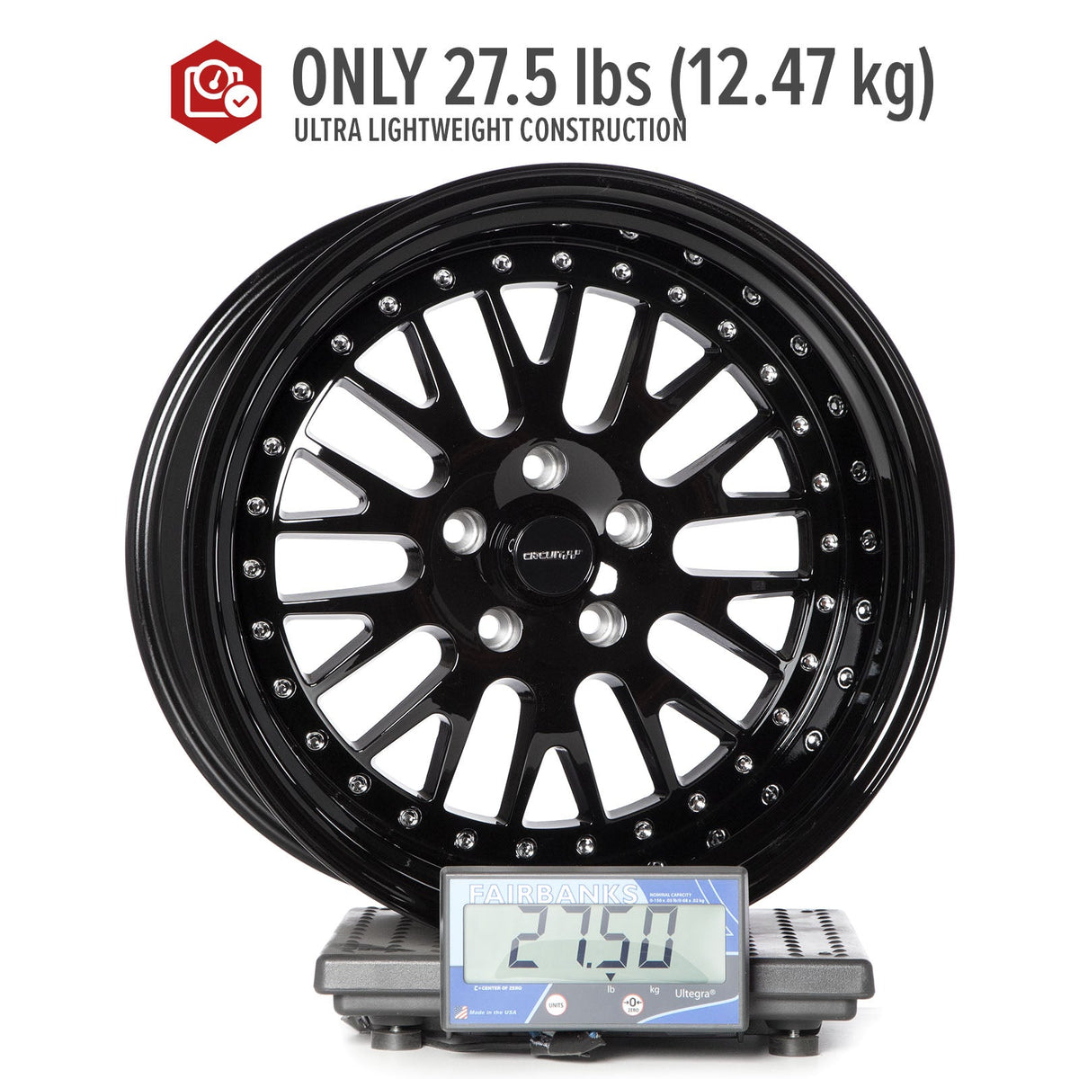 Circuit Performance CP21 Full Gloss Black 5x114.3 | 18x11 | +20mm / 6.79