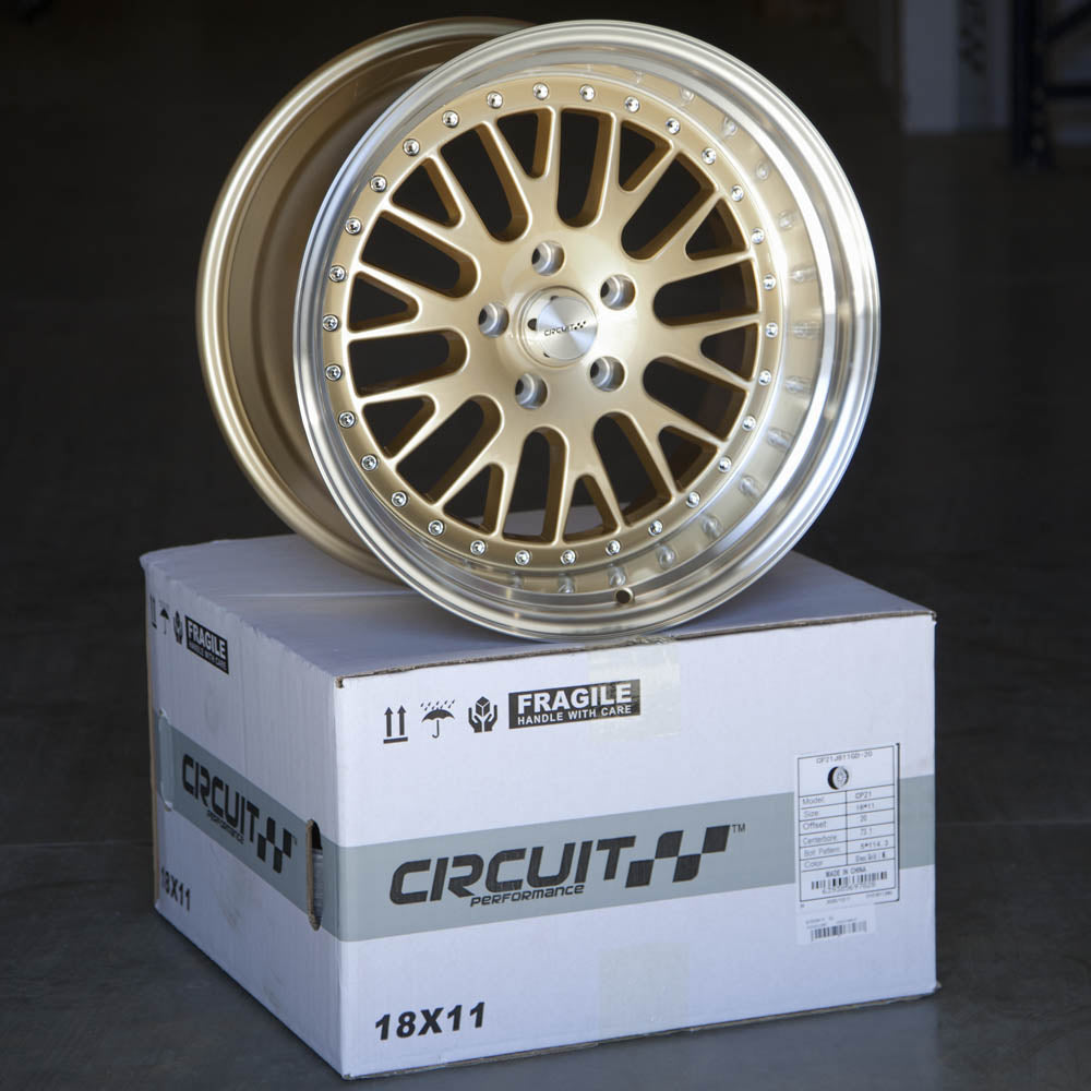 Circuit Performance CP21 Gloss Gold 5x114.3 | 18x11 | +20mm / 6.79