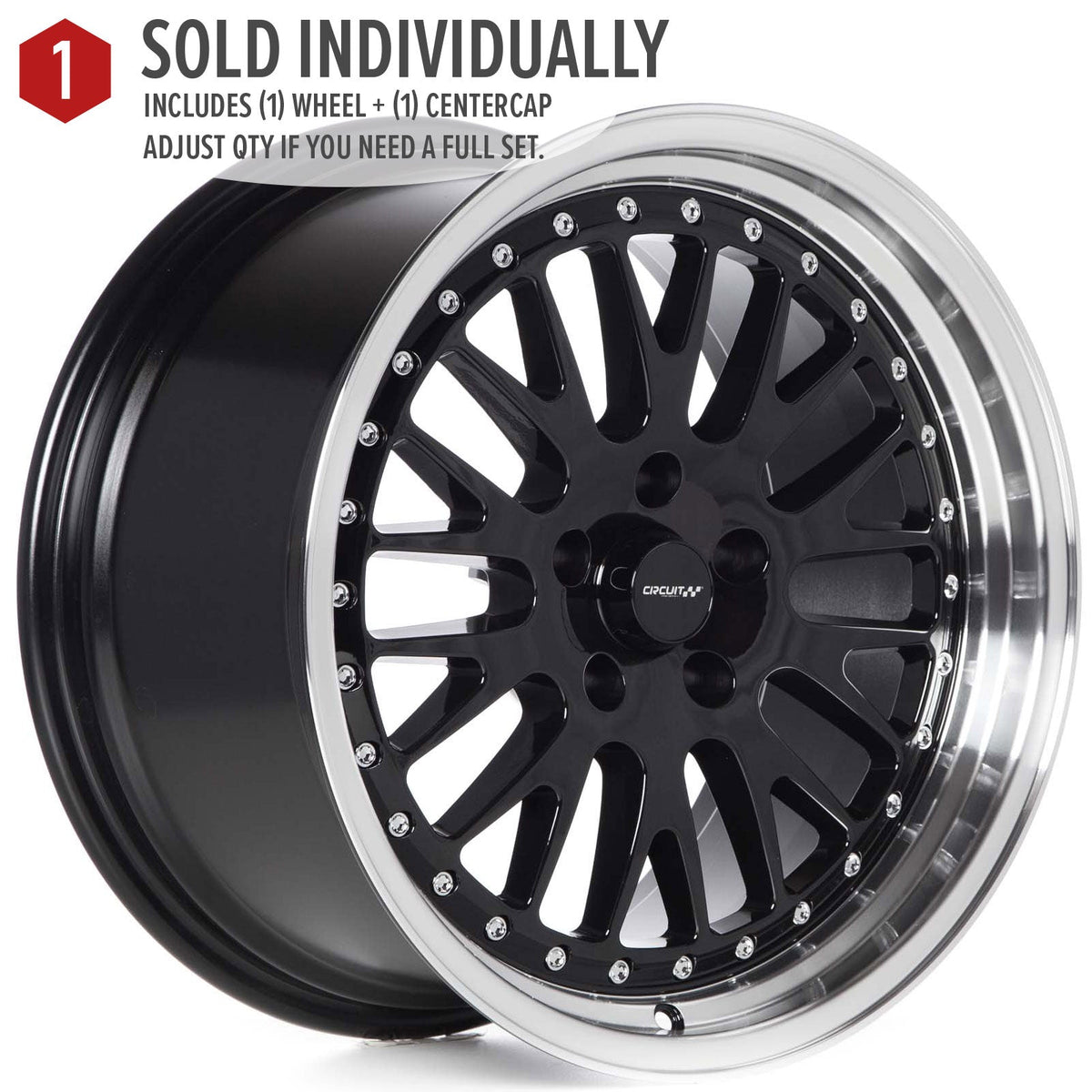 Circuit Performance CP21 Gloss Black ML 5x114.3 | 18x9.5 | +20mm / 6.04