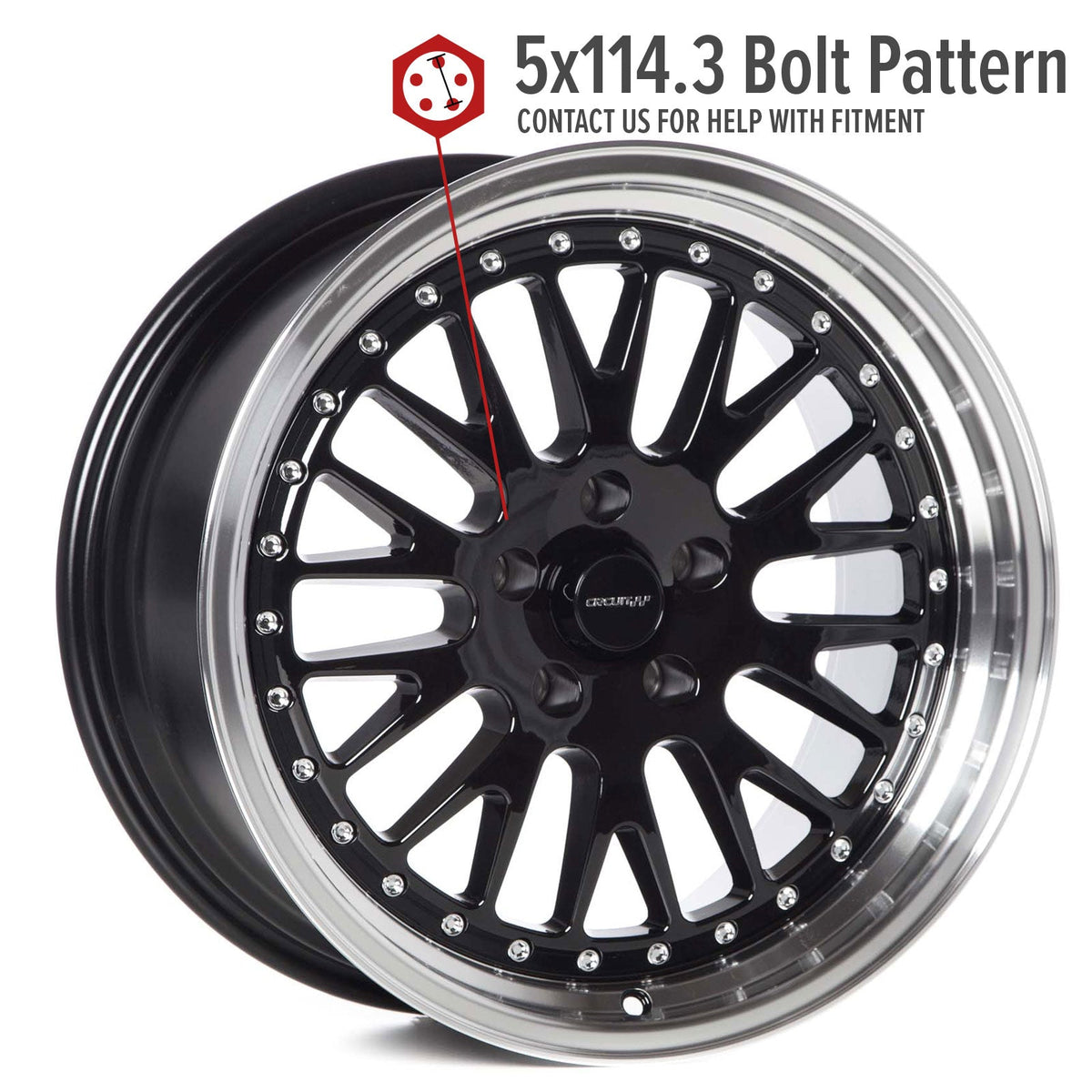 Circuit Performance CP21 Gloss Black ML 5x114.3 | 18x9.5 | +20mm / 6.04