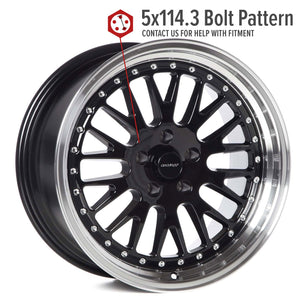 Circuit Performance CP21 Gloss Black ML 5x114.3 | 18x9.5 | +20mm / 6.04