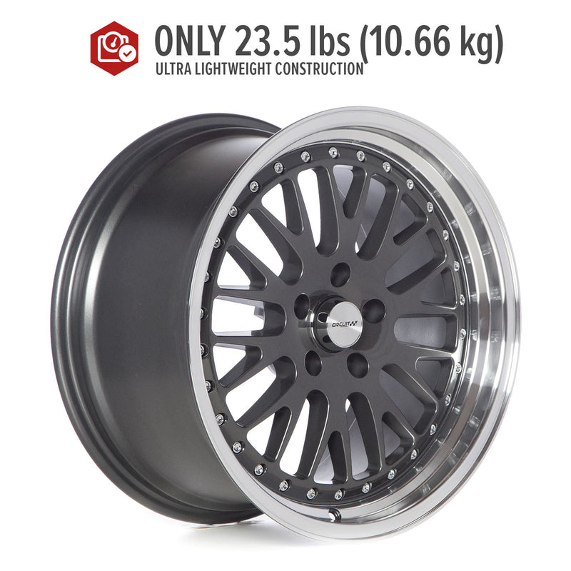 Circuit Performance CP21 Gloss Gunmetal 5x114.3 | 18x9.5 | +35mm / 6.63