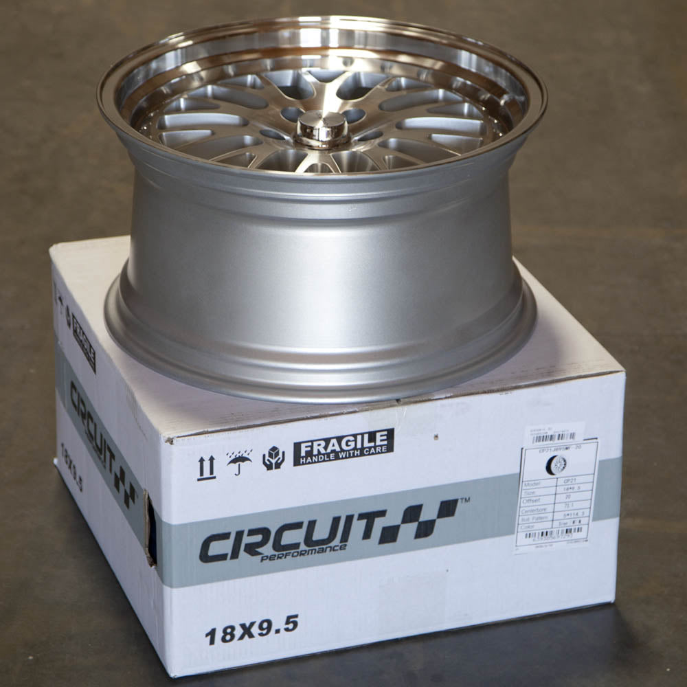 Circuit Performance CP21 Silver/Machined 5x114.3 | 18x9.5 | +20mm / 6.04