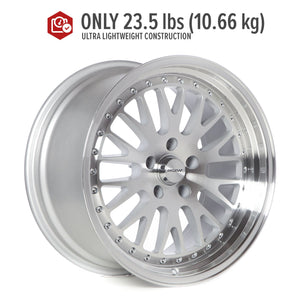 Circuit Performance CP21 Silver/Machined 5x114.3 | 18x9.5 | +20mm / 6.04