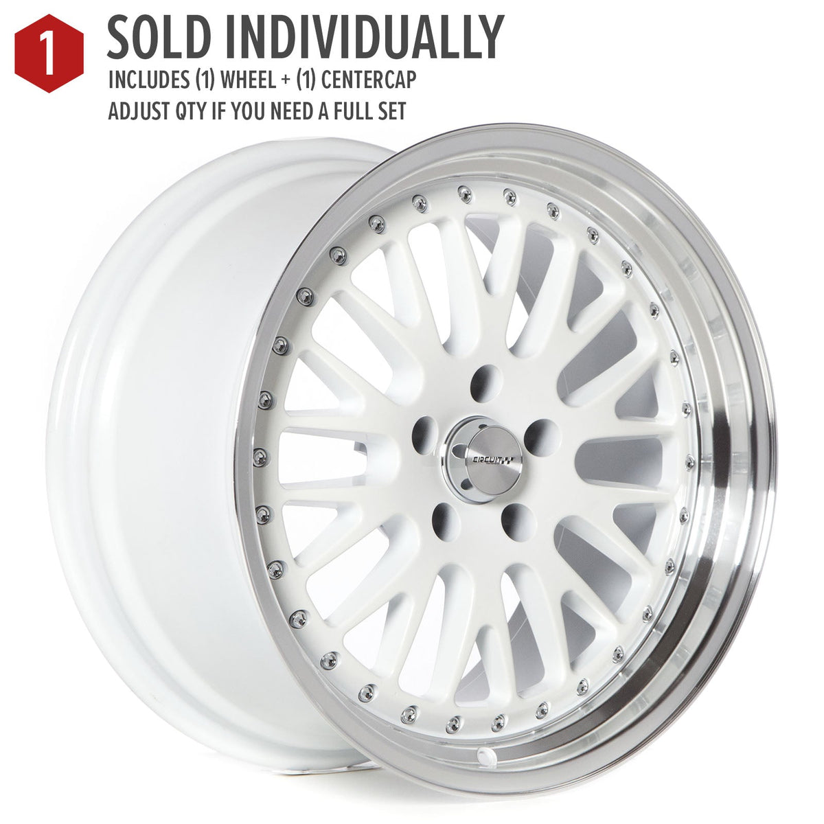 Circuit Performance CP21 Gloss White 5x114.3 | 18x9.5 | +20mm / 6.04