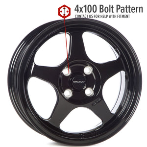 Circuit Performance CP22 Gloss Black 4x100 | 15x6.5 | +35mm / 5.13