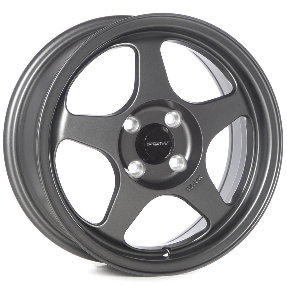 Circuit Performance CP22 Matte Gunmetal 4x100 | 15x6.5 | +35mm / 5.13