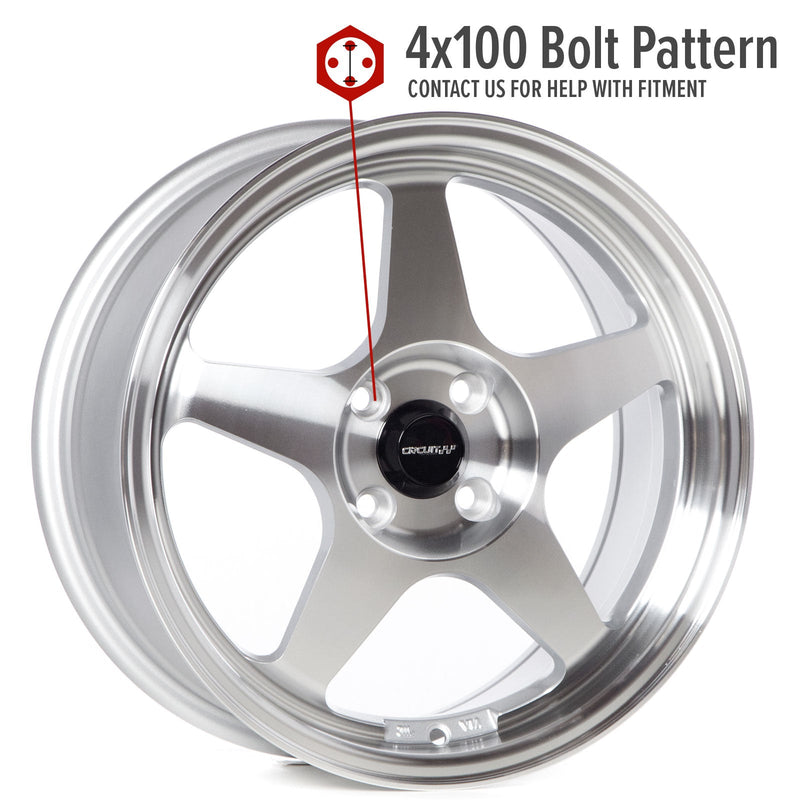 Circuit Performance CP22 Silver/Machined 4x100 | 16x7 | +35mm / 5.38