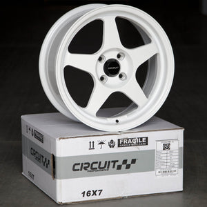 Circuit Performance CP22 Gloss White 5x114.3 | 16x7 | +35mm / 5.38