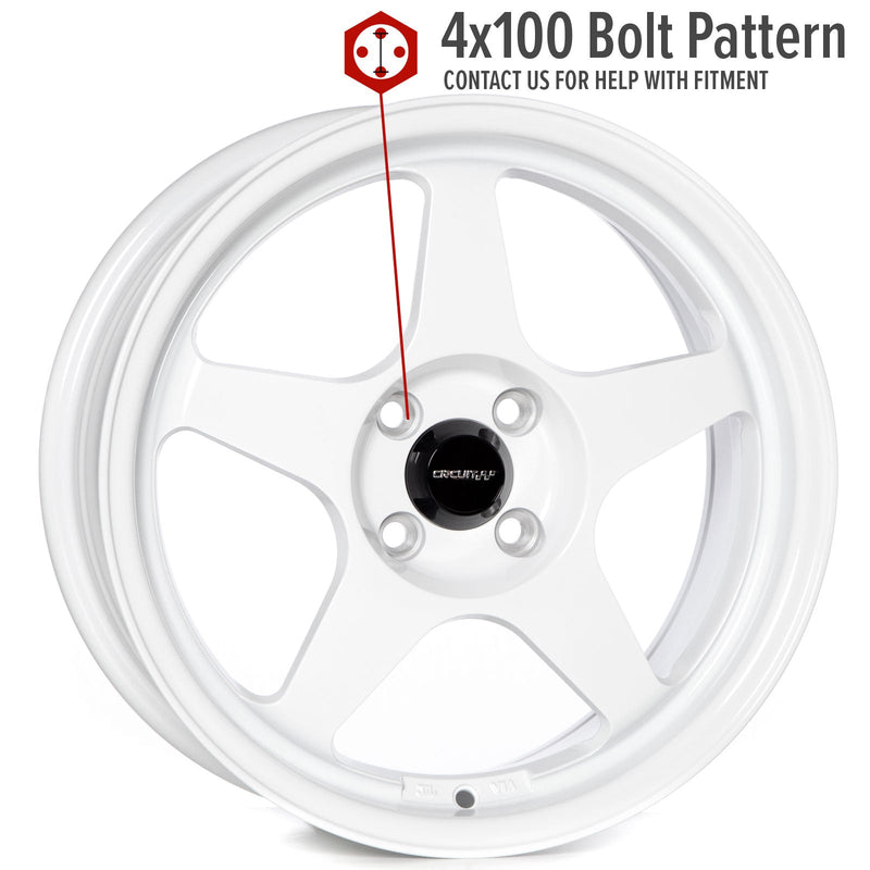 Circuit Performance CP22 Gloss White 4x100 | 16x7 | +35mm / 5.38