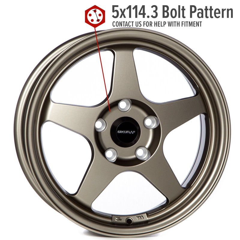 Circuit Performance CP22 Matte Bronze 5x114.3 | 16x7 | +35mm / 5.38