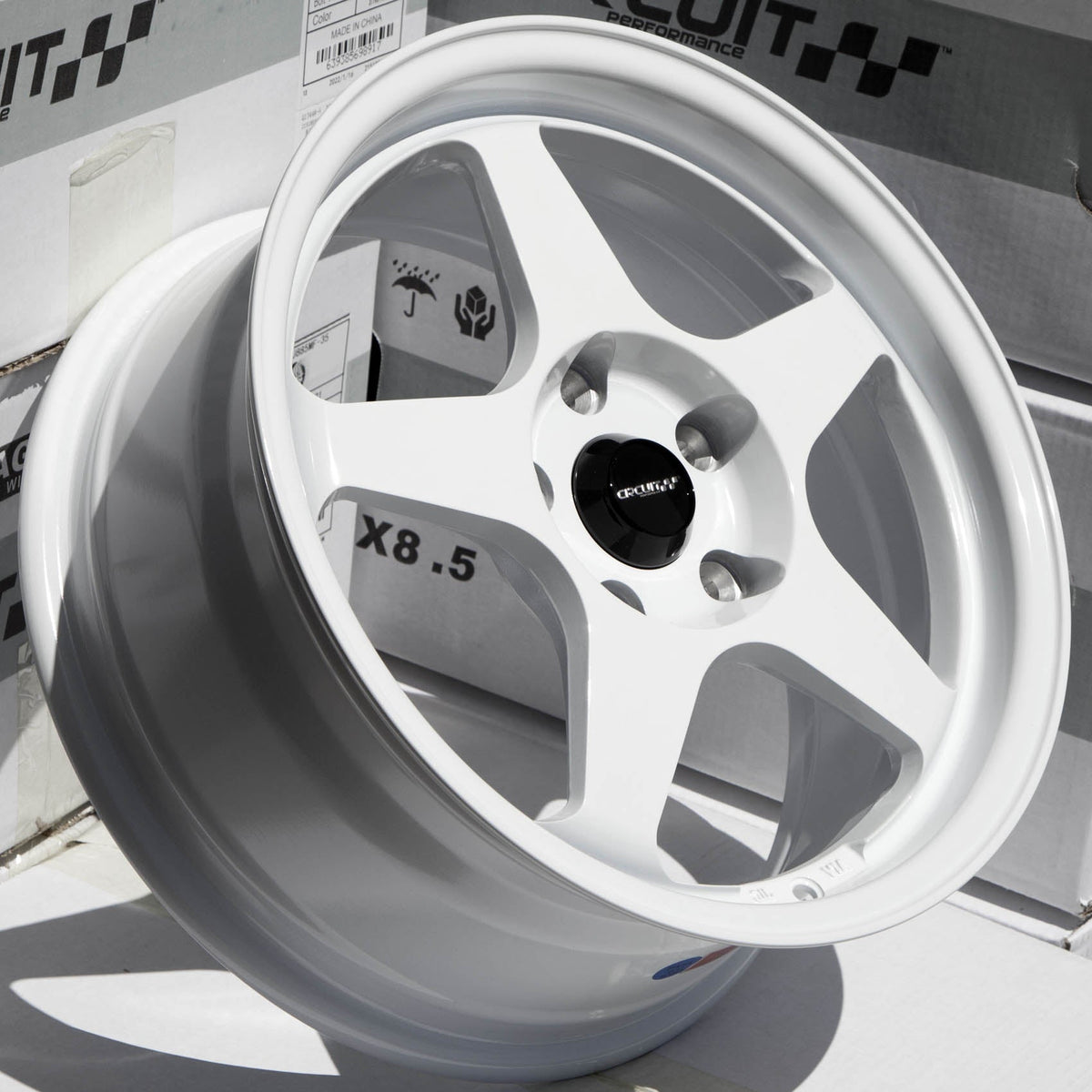 Circuit Performance CP22 Gloss White 5x114.3 | 16x7 | +35mm / 5.38