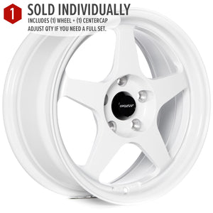 Circuit Performance CP22 Gloss White 5x114.3 | 16x7 | +35mm / 5.38