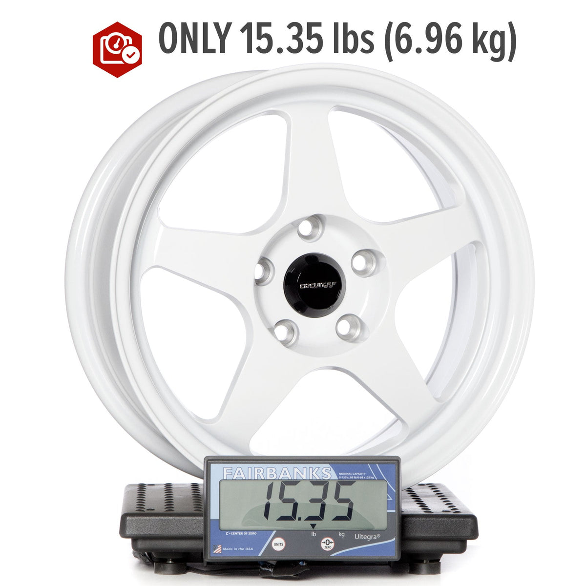 Circuit Performance CP22 Gloss White 5x114.3 | 16x7 | +35mm / 5.38