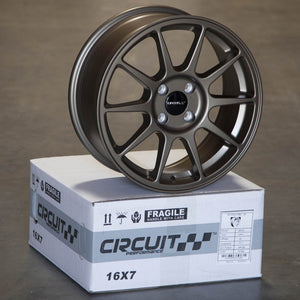 Circuit Performance CP23 Matte Bronze 4x100 | 16x7 | +35mm / 5.38
