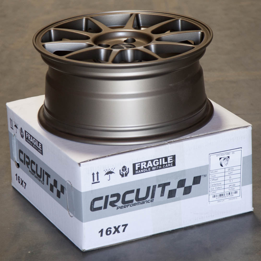 Circuit Performance CP23 Matte Bronze 4x100 | 16x7 | +35mm / 5.38