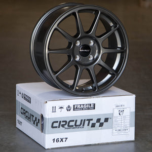 Circuit Performance CP23 Gloss Gunmetal 5x114.3 | 16x7 | +35mm / 5.38