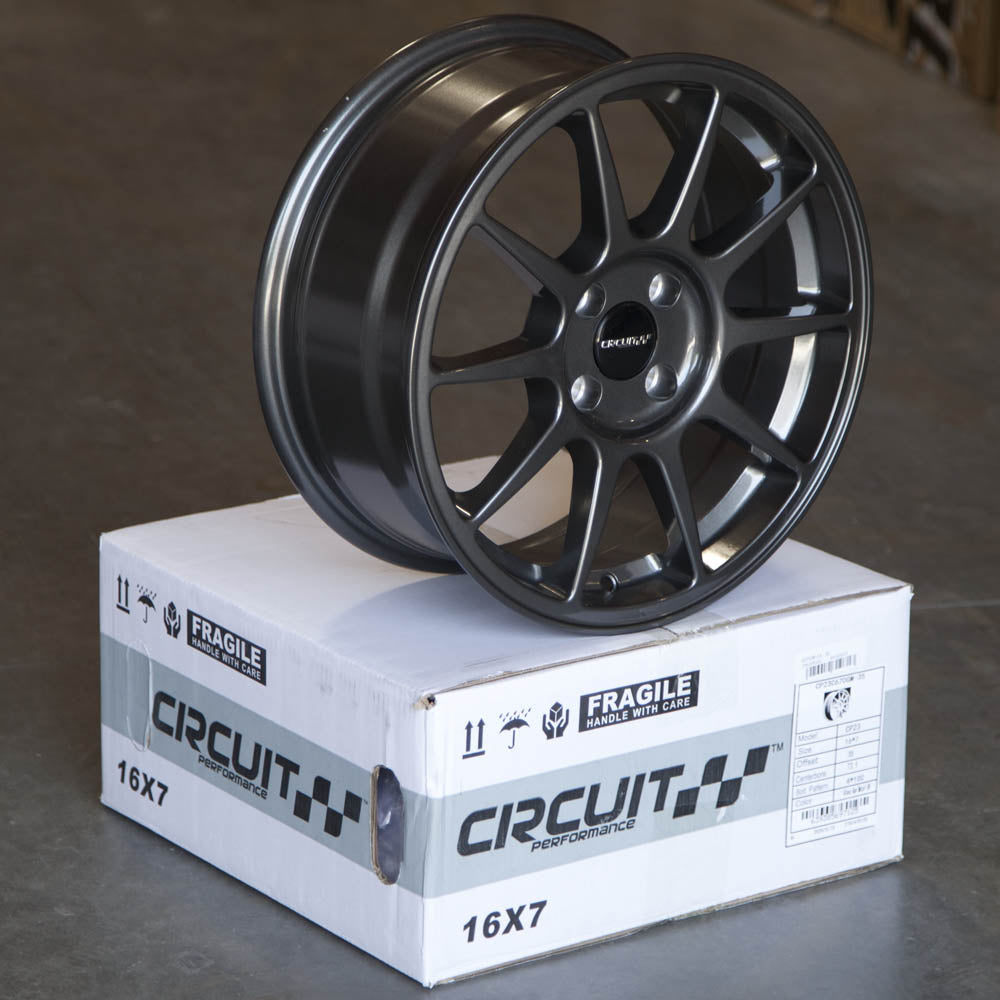 Circuit Performance CP23 Gloss Gunmetal 5x114.3 | 16x7 | +35mm / 5.38
