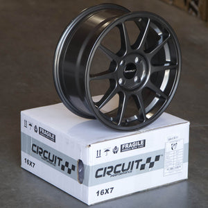 Circuit Performance CP23 Gloss Gunmetal 5x114.3 | 16x7 | +35mm / 5.38
