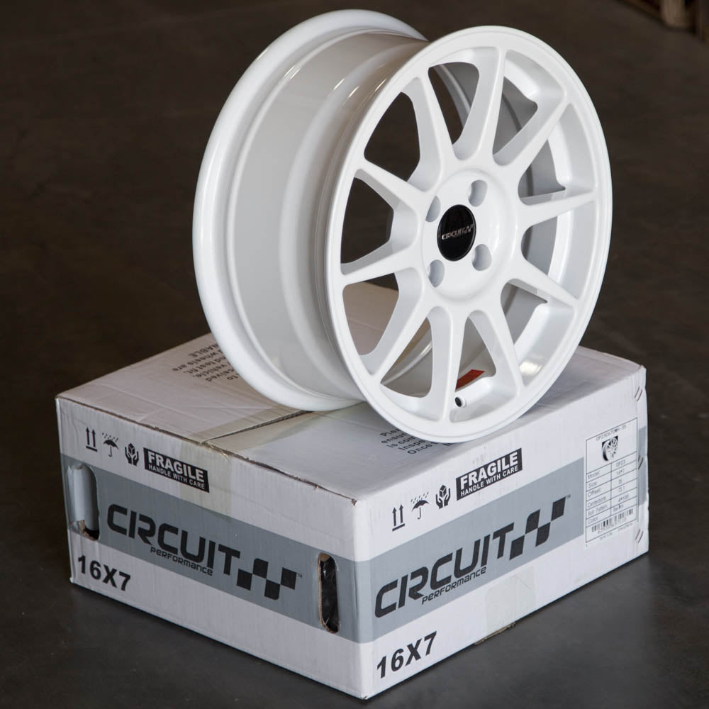 Circuit Performance CP23 Gloss White 4x100 | 16x7 | +35mm / 5.38