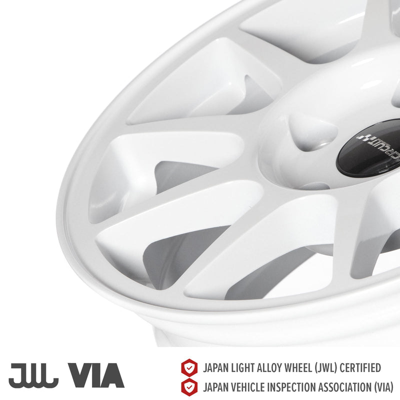 Circuit Performance CP23 Gloss White 5x114.3 | 15x7 | +35mm / 5.38