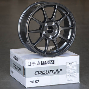 Circuit Performance CP23 Gloss Gunmetal 5x114.3 | 16x7 | +35mm / 5.38