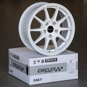 Circuit Performance CP23 Gloss White 4x100 | 16x7 | +35mm / 5.38