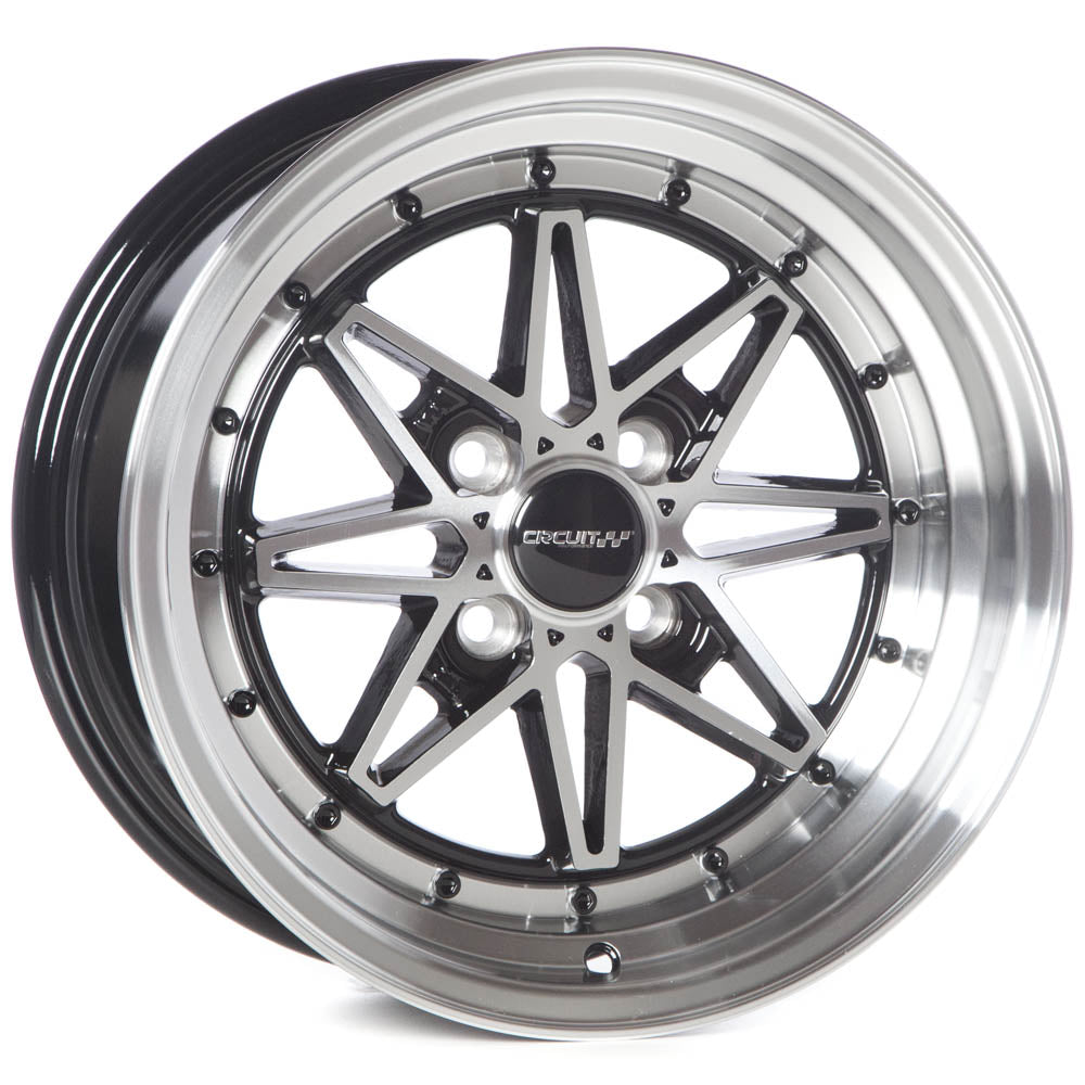 Circuit Performance CP24 Gloss Black/Machined 4x100 | 15x8 | +25mm / 5.48
